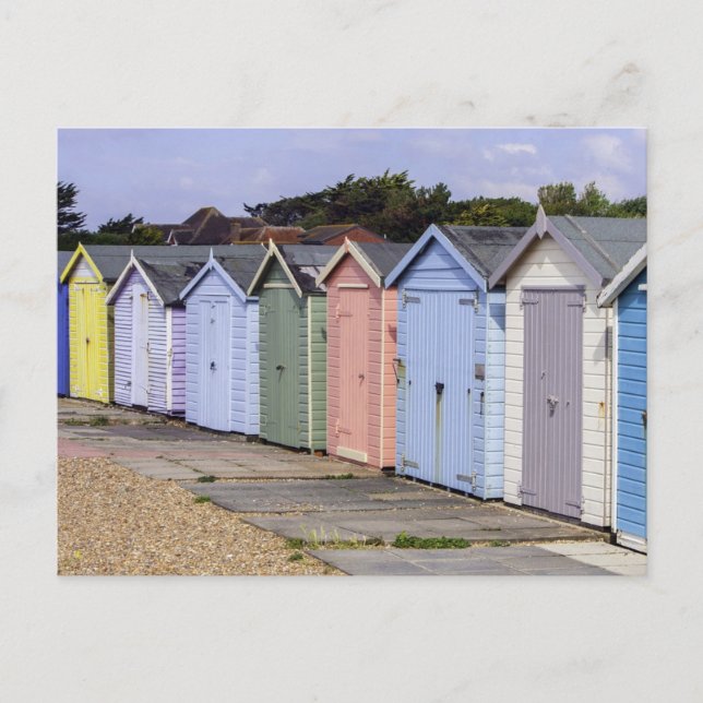 Carte Postale Cabanes de plage (Devant)