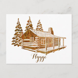 Carte Postale Cabine de journal confortable - Hygge ou votre pro