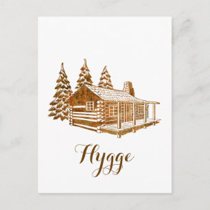 Carte Postale Cabine de journal confortable - Hygge ou votre pro