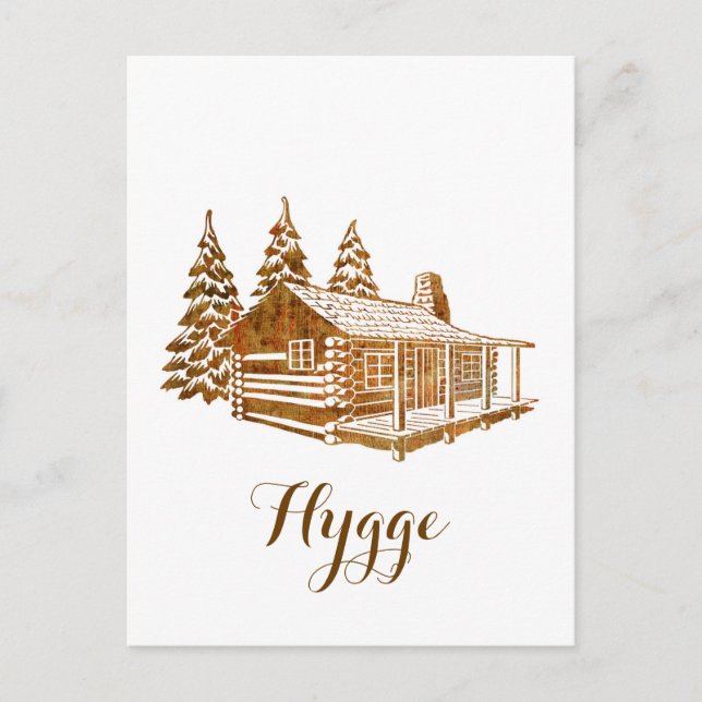 Carte Postale Cabine de journal confortable - Hygge ou votre pro (Devant)