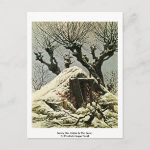 Carte Postale Cabine De Neige (Cabine Dans La Neige)