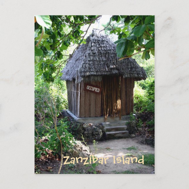 Carte Postale Cabine d'herbe (Devant)