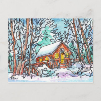 Carte Postale Cabine d'hiver