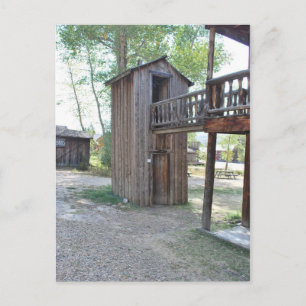 Carte Postale Cabine extérieure à deux étages Ghost Town Montana