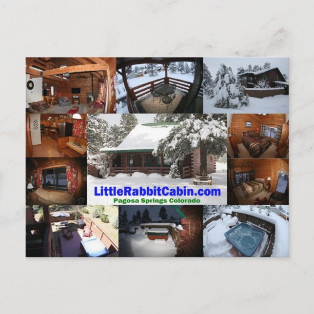Carte postale Cabine Little Rabbit (Devant)
