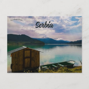 Carte Postale Cabine sur le lac Zavoj Serbie