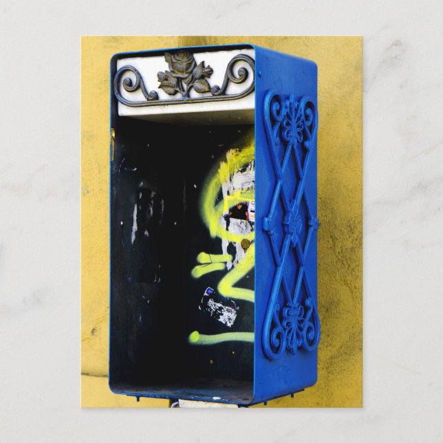 Carte Postale Cabine téléphonique abandonnée (Devant)