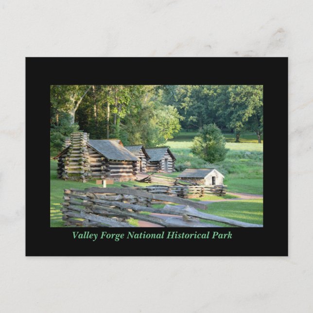 Carte Postale Cabines à Valley Forge (Devant)