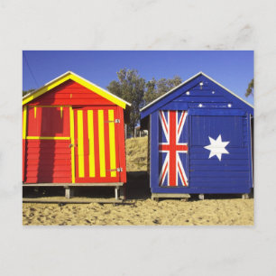 Carte Postale Cabines de Bain, Plage de Middle Brighton, Port 2