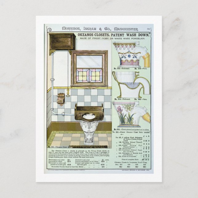 Carte Postale Cabinets d'Okeanos d'un catalogue des articles (Devant)