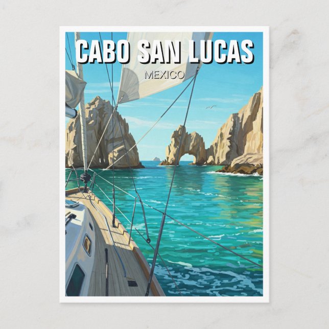 Carte Postale Cabo San Lucas Mexique El Arco Voyage (Devant)