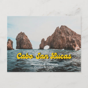 Carte postale Cabo Save the Date Mexique Mariage