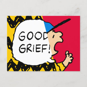 Carte Postale cacahuètes Charlie Brown Bon Grief Half & Half