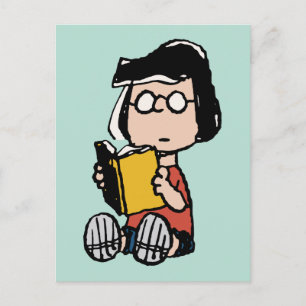 Carte Postale cacahuètes Lecture Marcie