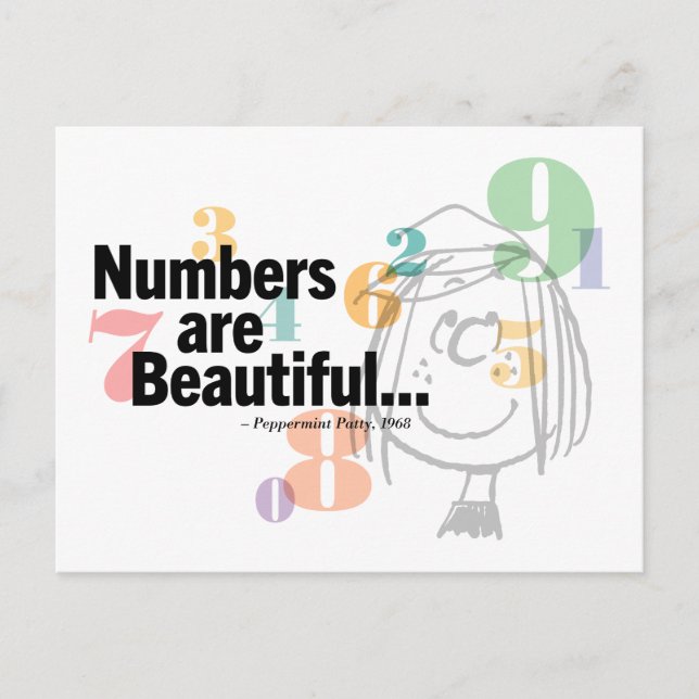 Carte Postale cacahuètes | Pepperment Patty 1968 (Devant)