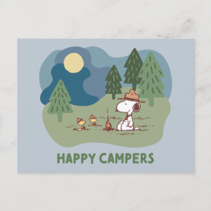 Carte Postale cacahuètes   Site du camp de Snoopy & Woodstock