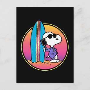 Carte Postale cacahuètes Snoopy Beach Beagle