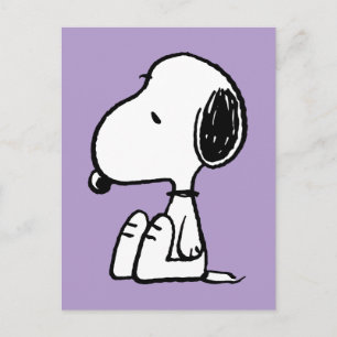 Carte Postale cacahuètes   Snoopy En Bas