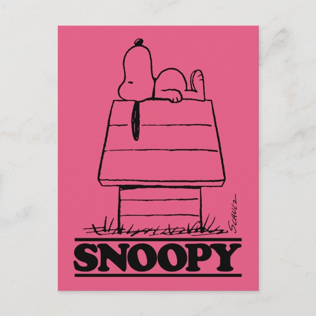 Carte Postale cacahuètes | Snoopy Le Secret À La Vie (Devant)