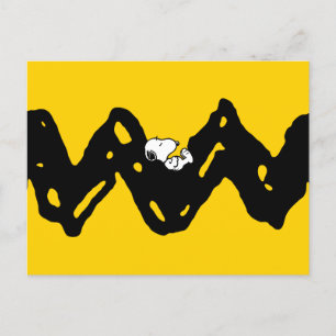Carte Postale cacahuètes Snoopy Nap