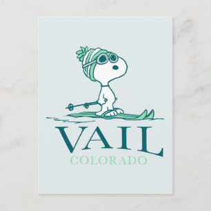 Carte Postale cacahuètes Snoopy Vail Colorado