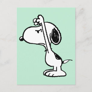 Carte Postale cacahuètes   Snoopy Vous A Craigné
