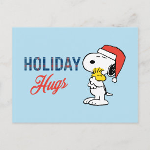 Carte Postale cacahuètes   Snoopy & Woodstock