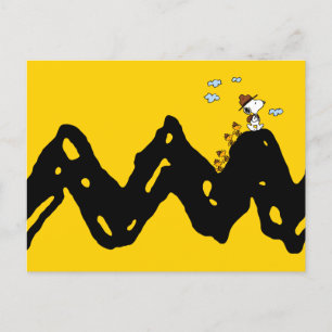 Carte Postale cacahuètes   Snoopy & Woodstock Scout Troop Hippiq