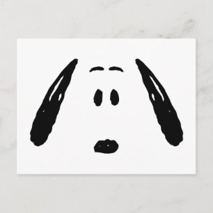 Carte Postale cacahuètes   Visage Snoopy