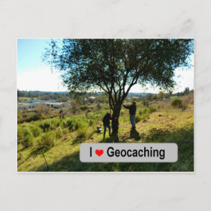 Carte Postale Cache du cintre d'arbre dans Geocaching