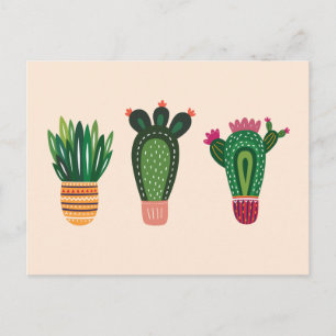 Carte Postale Cactus Cute