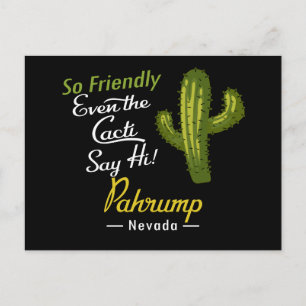 Carte Postale Cactus drôle rétro de Pahrump