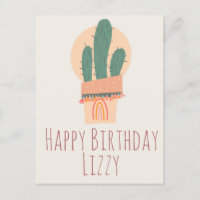 Cactus moderne Plante pointillé Arc-en-ciel Annive