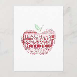 Carte Postale Cadeau adorable pour les enseignants