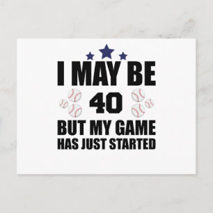 Carte Postale Cadeau amusant pour le 40e anniversaire d'un fan d