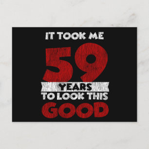 Carte Postale Cadeau d'anniversaire drôle de 59 ans