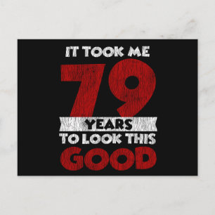 Carte Postale Cadeau d'anniversaire drôle de 79 ans