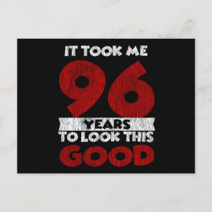 Carte Postale Cadeau d'anniversaire drôle de 96 ans