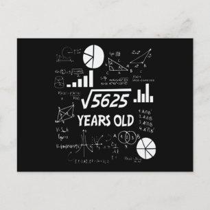Carte Postale Cadeau d'anniversaire pour professeur de mathémati