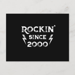 Carte Postale Cadeau d'anniversaire Rock Classique pour les anné