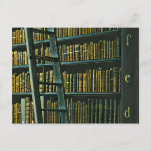 Carte Postale Cadeau d'art de lecture vintage