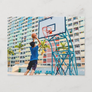 Carte Postale Cadeau de basket cool