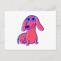 Cadeau de chien de saucisse mignonne pour les amou