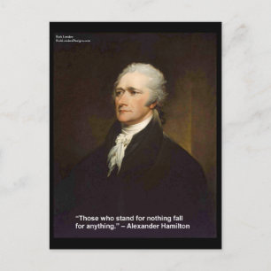 Carte Postale Cadeau de citation Hamilton Tombe Pour N'importe Q