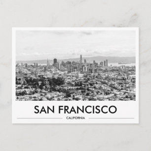 Carte Postale Cadeau de départ de la skyline de San Francisco
