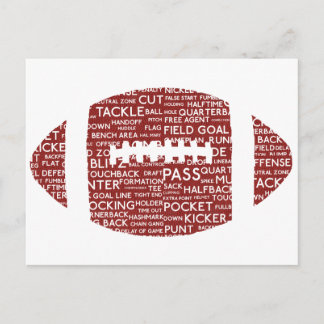 Carte Postale cadeau de football américain
