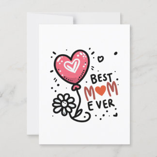 Carte Postale Cadeau de la fête des mères | Meilleure maman jama