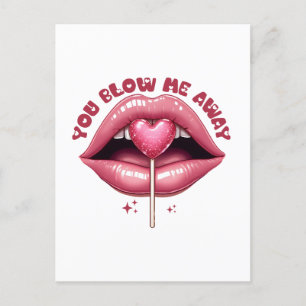 Carte Postale Cadeau de la Saint-Valentin   Tu me souffles loin