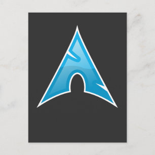 Carte Postale Cadeau de logo Arch génie informatique Symbole d'a