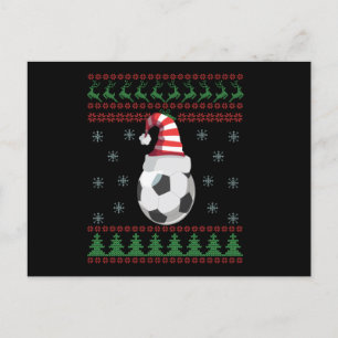 Carte Postale Cadeau de maillot de Noël laid pour amateurs de fo